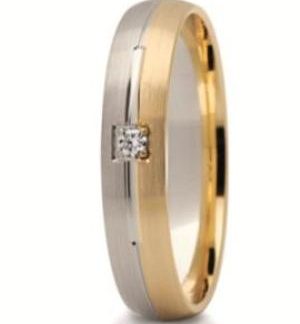 Obrączka z żółtego i białego złota ST-236ZB-m