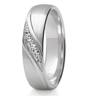 Obrączka z białego złota ST-284B-k