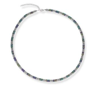 Naszyjnik srebrny  z hematytem