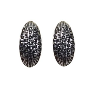 Kolczyki srebrne z markazytami  livia moon