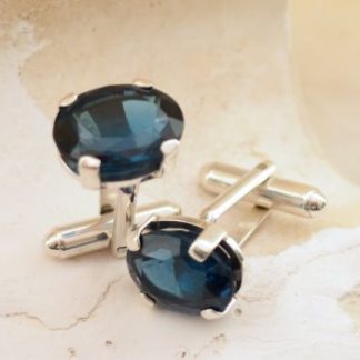 Tajemnica głębin spinki do mankietów ze spinelem