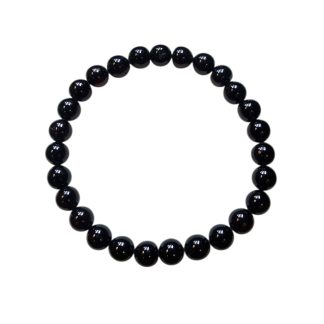 Bransoletka z  bursztynem  kulką wiśniową 0,5 cm - 17 cm