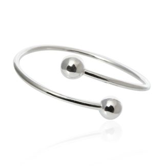 Bransoletka srebrna z kulkami