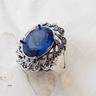 Królewski Tanzanit 9.20ct Serce Kilimandżaro srebr