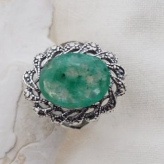 Unikatowy pierścionek ze szmaragdem z Kolumbii 6,4