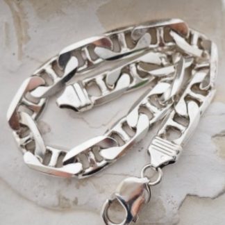 Solidna Męska Bransoleta Srebrna 925 - Siła i Styl