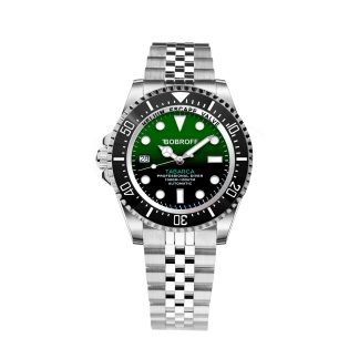 BOBROFF BF0002iJ zegarek męski srebrny 42 mm