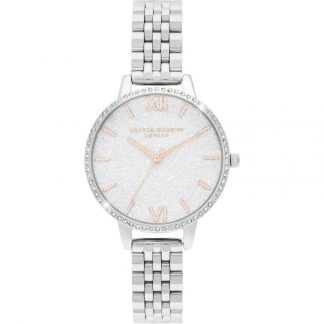 Olivia Burton OB16GD68 zegarek damski srebrny 34 mm