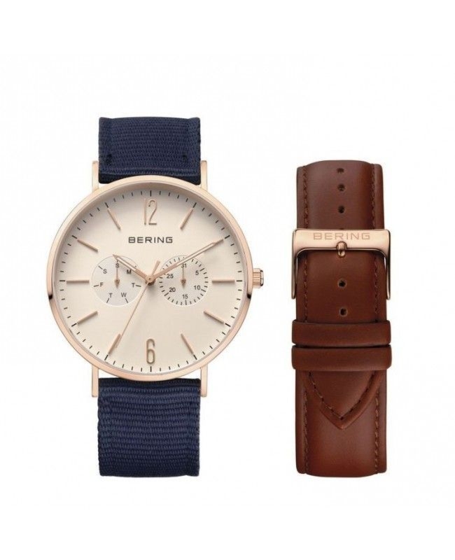 Zegarek Męski Bering 14240-864 Quartz Golden Beige Dial (40MM)
