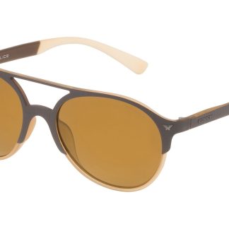 SUNGLASSES POLICE UNISEX SPL163557ESG (Lens/Bridge/Temple) 55/19/140 mm)