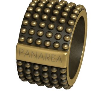 PANAREA AS156RU2 pierścionek brązowy (bronz)