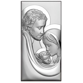 Obrazek srebrny święta rodzina 10 cm* 20 cm