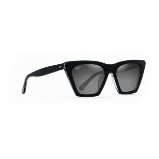 SUNGLASSES MAUI JIM WOMEN GS849-02K (Lens/Bridge/Temple) 55/18/145 mm)
