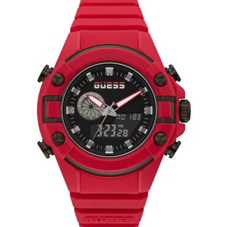 Guess GW0269G5 zegarek męski czerwony 47 mm