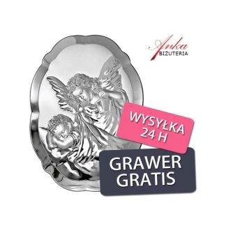 Pamiątka na chrzest dla dziecka 6*9 grawer gratis