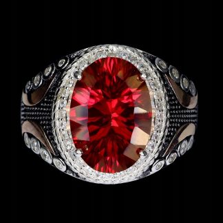 925 Srebrny elegancki pierścionek naturalny topaz cyrkonie r 25