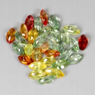 Szafiry Songea kamienie naturalne 4.04ct 29 sztuk
