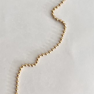 Srebrny pozłacany naszyjnik choker KULKA